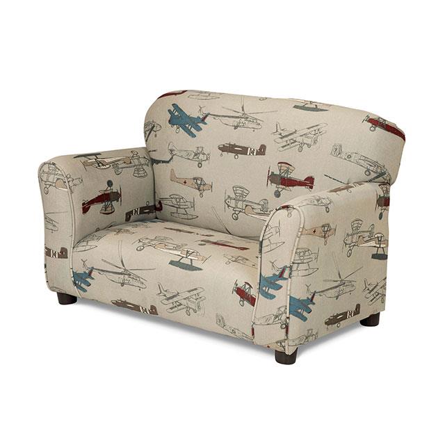Furniture of America Orville AM1109 Kids Sofa IMAGE 1